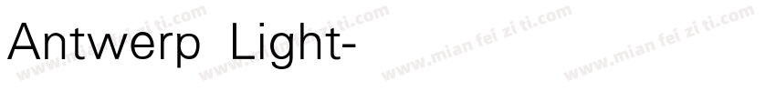 Antwerp Light字体转换
